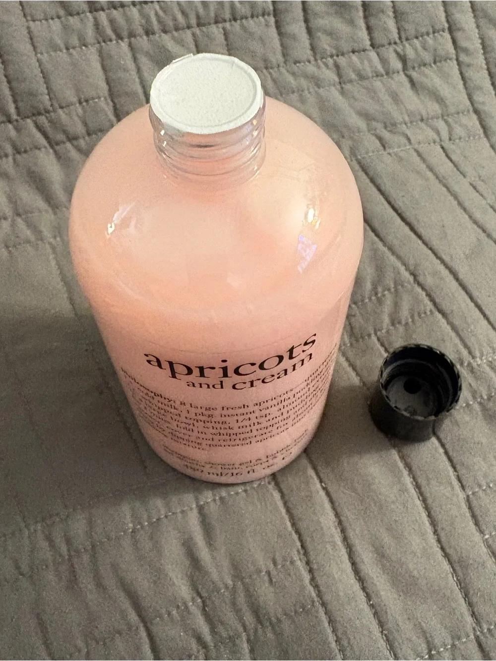 Philosophy Apricots and Cream Shampoo Shower Gel Bubble Bath 16oz